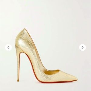 CHRISTIAN LOUBOUTIN
So Kate 120 metallic lizard-effect leather pumps